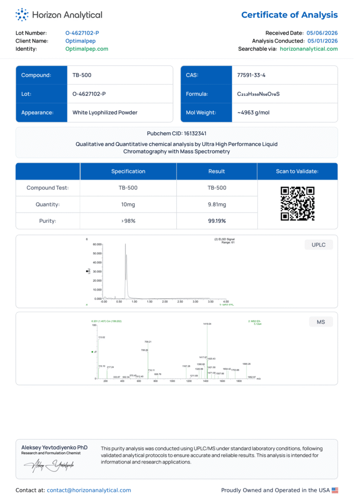 O-4627102-P - BPC-157 + TB-500 - Purity-3